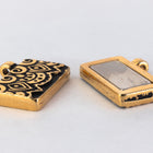 17mm Antique Gold TierraCast Temple Stitch-in Magnetic Clasp #CK870