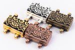 17mm Antique Gold TierraCast Temple Stitch-in Magnetic Clasp #CK870