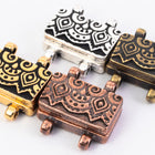 17mm Antique Brass TierraCast Temple Stitch-in Magnetic Clasp #CK870