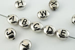 6mm x 5mm Antique Silver Tierracast Pewter Letter "H" Bead #CKH237-General Bead