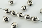 6mm x 5mm Antique Silver Tierracast Pewter Letter "W" Bead #CKW237-General Bead
