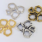 17mm Bright Gold Tierracast Intermix 4 Rings Link (20 Pcs) #CK455-General Bead