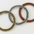 1" Antique Silver TierraCast Pewter Spiral Ring (15 Pcs) #CK476-General Bead