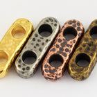 13mm Antique Pewter Tierracast Distressed 2 Hole Spacer Bar (20 Pcs) #CK487-General Bead