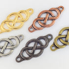 35mm Bright Gold Tierracast Infinity Centerpiece (10 Pcs) #CK488-General Bead