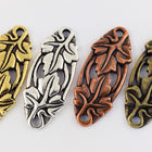 33mm Antique Brass Tierracast Leaf Centerpiece (10 Pcs) #CK490-General Bead