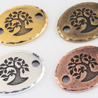 20mm Antique Copper Tierracast Bird in a Tree Link (15 Pcs) #CK491-General Bead