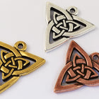 20mm Antique Copper Tierracast Pewter Open Triangle Pendant Drop (10 Pcs) #CK510-General Bead
