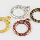 25mm Rhodium TierraCast Pewter Craftsman Toggle Clasp #CK512