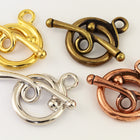 17mm Bright Gold Tierracast Pewter Renaissance Toggle Clasp #CK513-General Bead