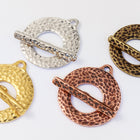 27mm Bright Gold Tierracast Pewter Artisan Toggle Clasp #CK515-General Bead