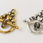 16mm Antique Silver Tierracast Pewter Claddagh Toggle Clasp #CK516-General Bead