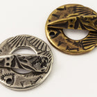 20mm Antique Brass TierraCast Pewter Flora Toggle Clasp #CK517