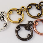 13mm Black Tierracast Pewter Classic Toggle Clasp #CK527-General Bead