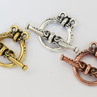 15mm Antique Gold Tierracast Pewter Heirloom 2 Loop Toggle Clasp #CK535-General Bead