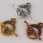 15mm Antique Silver Tierracast Pewter Butterfly Toggle Clasp #CK540-General Bead