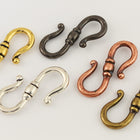 23mm Antique Gold Tierracast Pewter Classic "S" Clasp (20 Pcs) #CK550-General Bead