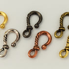 25mm Antique Gold Tierracast Pewter Twisted Hook Clasp (20 Pcs) #CK560-General Bead