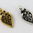 12mm Antique Gold Tierracast Palmette Drop #CK570-General Bead