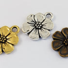 17mm Antique Brass Tierracast Apple Blossom Drop #CK608-General Bead