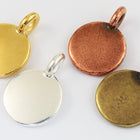 17mm Antique Brass Tierracast Blank Charm #CK618-General Bead