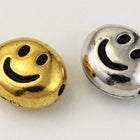 7mm x 6mm Antique Gold TierraCast Pewter Smile Bead (20 Pcs) #CK691-General Bead
