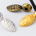 17mm Rhodium Tierracast Hammered Petal Spacer (20 Pcs) #CK731-General Bead