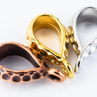 1/4" Antique Copper TierraCast Pewter Hammered Bail (20 Pcs) #CK745-General Bead