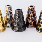 13mm Bright Gold TierraCast Hammered Cone #CK747-General Bead