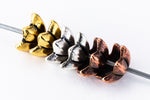 5mm Antique Gold TierraCast Talavera Star Bead Cap (50 Pcs) #CK749-General Bead