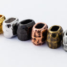 4mm x 2mm Black TierraCast Barrel (20 Pcs) #CK762-General Bead