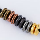 7mm Antique Brass TierraCast Nugget Heishi (50 Pcs) #CK777-General Bead