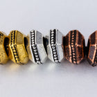 5mm Antique Copper TierraCast Faceted Hexagon Heishi (50 Pcs) #CK778-General Bead