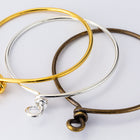 32mm Bright Silver TierraCast Brass Wire Hoop 15 Gauge (6 Pcs) #CK803-General Bead