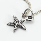 TierraCast 17-20” Rhodium Finish Adjustable Sea Star Necklace #FJ-0000-02