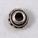 7mm Antique Silver Tierracast Pewter Beaded Bead-General Bead