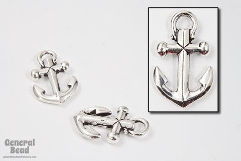 20mm x 12mm Antique Silver TierraCast Pewter Anchor Charm #CK007