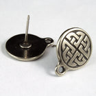 13mm Antique Silver TierraCast Pewter Celtic Ear Post #CK035