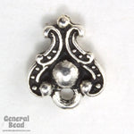 10mm Antique Silver Tierracast Pewter Duchess Ear Post #CKA037-General Bead