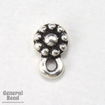 5mm Antique Silver Tierracast Pewter Beaded Ear Post #CKA038-General Bead