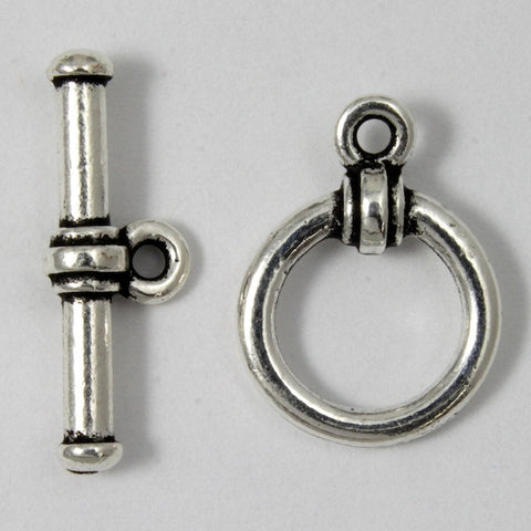 12mm Antique Silver Tierracast Pewter Toggle Clasp #CK047-General Bead