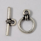 10mm Antique Silver Tierracast Pewter Wrapped Toggle Clasp #CK048-General Bead