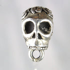 8.75mm x 16.75mm Antique Silver Tierracast Rose Skull Bail #CKA050-General Bead