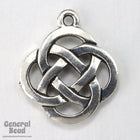 17mm x 20mm Antique Silver Tierracast Pewter Round Celtic Knot Pendant #CKA063-General Bead
