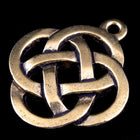17mm x 20mm Antique Gold Tierracast Pewter Round Celtic Knot Pendant-General Bead