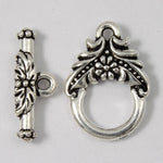 12mm Antique Silver Tierracast Pewter Garland Toggle Clasp #CK072-General Bead