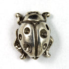8mm x 10mm Antique Silver Tierracast Pewter Ladybug Bead #CKA081-General Bead