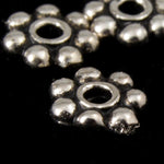 4mm Antique Silver Tierracast Pewter Beaded Daisy Spacer #CKA084-General Bead