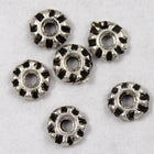 4mm Antique Silver Tierracast Pewter "Teke" Heishi Spacer #CKA105-General Bead