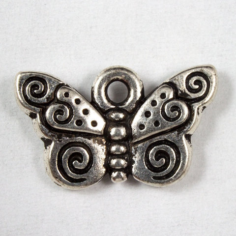 9mm x 15mm Antique Silver Tierracast Butterfly Charm #CKA107-General Bead